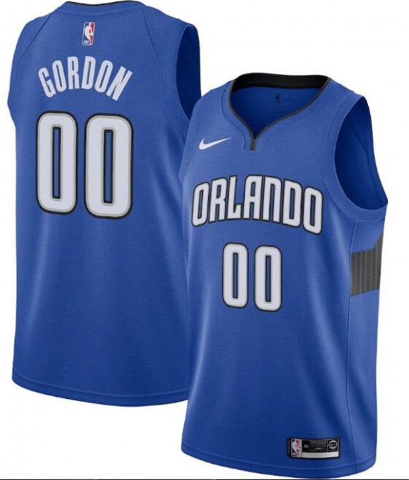 Men Orlando Magic Royal #00 Aaron Gordon Statement Edition Stitched Swingman Jersey