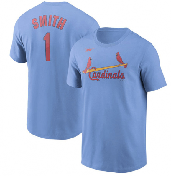 Men St.Louis Cardinals #1 Ozzie Smith MLB T-Shirt