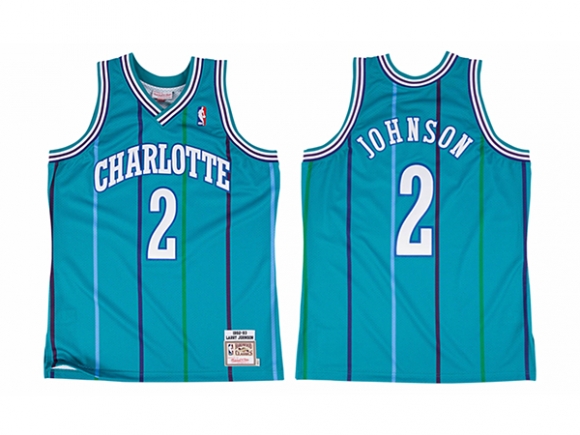 New Yok Knicks #2 Larry Johnson 1992-93 Hardwood Classics Stitched Jersey