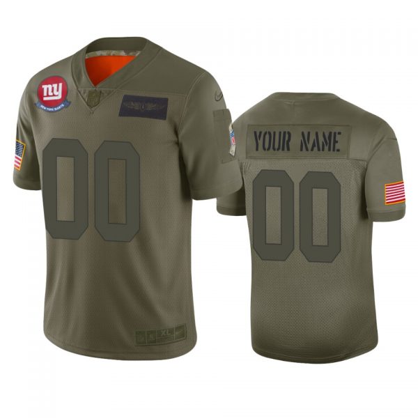 New York Giants  Customized 2019 Camo Salute To Service NFL Stitched Limited Jersey (Check Description If You Want Women Size)