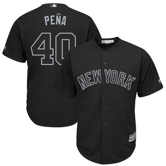 New York Yankees #40 Luis Severino Pena Majestic 2019 Players' Weekend Cool Base Player Jersey Black