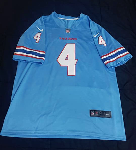 Nike Houston Oliers Custom Blue Limited Stitched NFL Jersey (Check Description If You Want Women Size)
