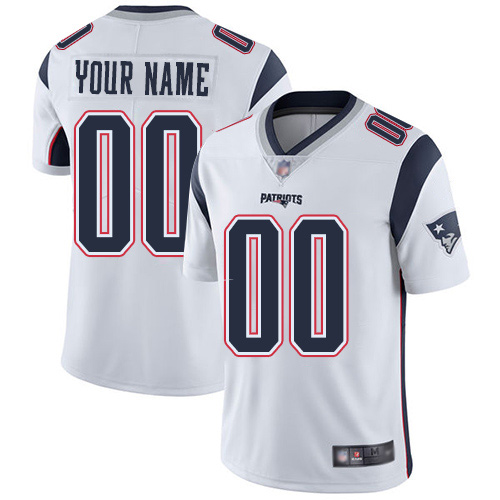 Patriots ACTIVE PLAYER White Vapor Untouchable Limited Stitched NFL Jersey (Check Description If You Want Women Size)