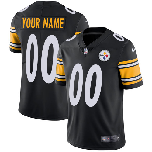 Pittsburgh Steelers Black Team Color Vapor Untouchable Limited Stitched NFL Jersey (Check Description If You Want Women Size)