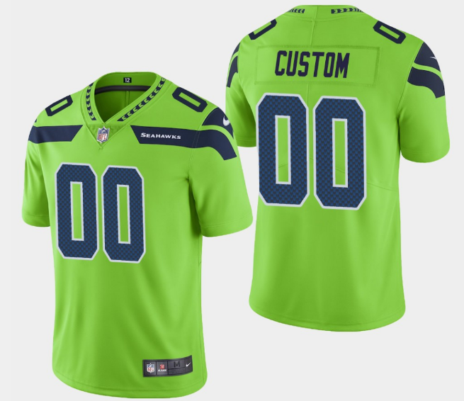 Seahawks ACTIVE PLAYER Green Vapor Untouchable Limited Stitched NFL Jersey (Check Description If You Want Women Size)