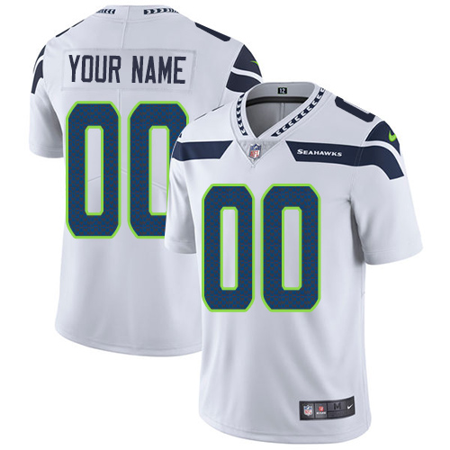Seahawks ACTIVE PLAYER White Vapor Untouchable Limited Stitched NFL Jersey (Check Description If You Want Women Size)