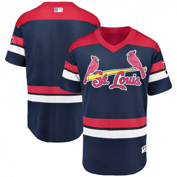 St. Louis Cardinals Majestic 2019 St. Louis Blues Crossover Flex Base Authentic Jersey Navy