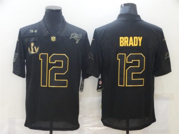 Tampa Bay Buccaneers ACTIVE PLAYER Custom 2020 Black/Gold Salute To Service Limited Stitched Jersey