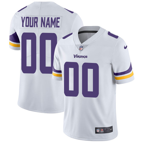 Vikings ACTIVE PLAYER White Vapor Untouchable Limited Stitched NFL Jersey (Check Description If You Want Women Size)