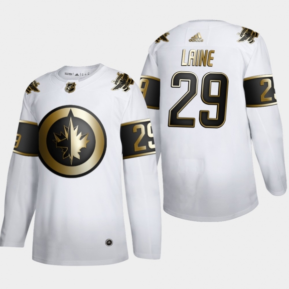 Winnipeg Jets #29 Patrik Laine Men Adidas White Golden Edition Limited Stitched NHL Jersey