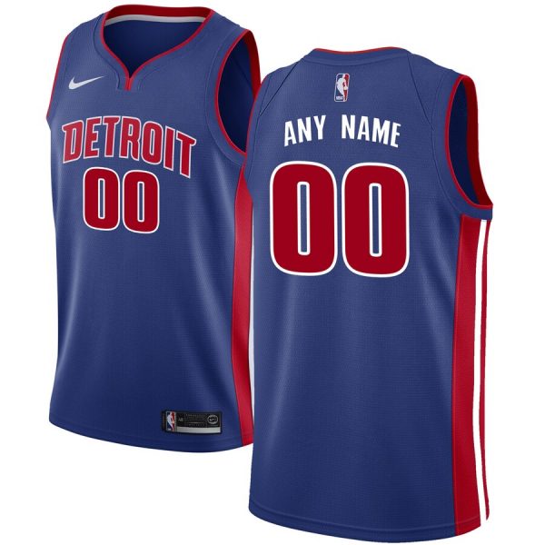Detroit Pistons Active Player Custom Stitched NBA Jersey