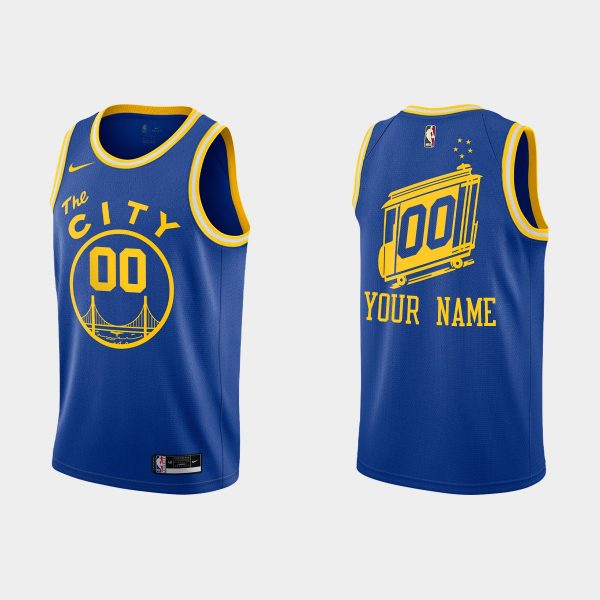Golden State Warriors Active Player Custom 2020-21 Hardwood Classics Blue Stitched NBA Jersey