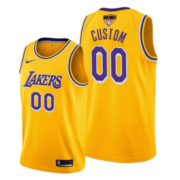 Los Angeles Lakers Active Player 2020 Yellow Finals Bound Statement Edition Custom Stitched NBA Jersey