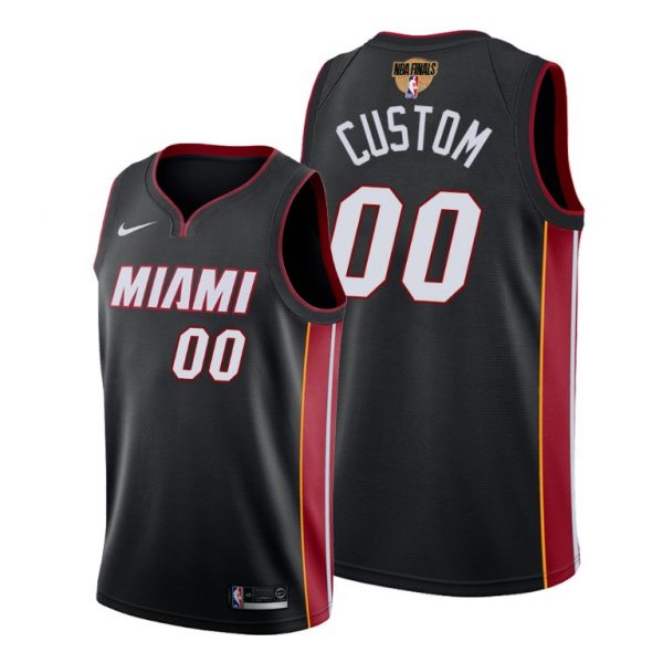 Miami Heat Active Player 2020 Black Finals Bound Icon Edition Stitched NBA Jersey