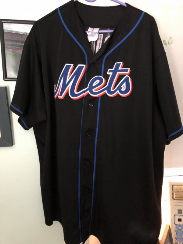 New York Mets ACTIVE PLAYER Black Custom MLB Stitched Jersey