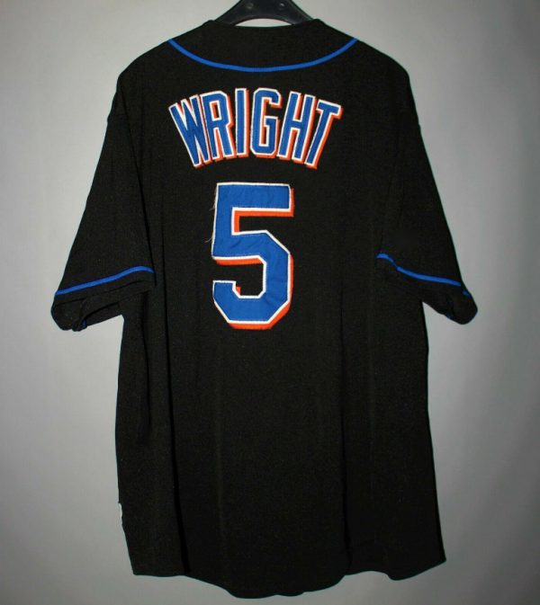New York Mets ACTIVE PLAYER Black Custom MLB Stitched Jersey - Image 2
