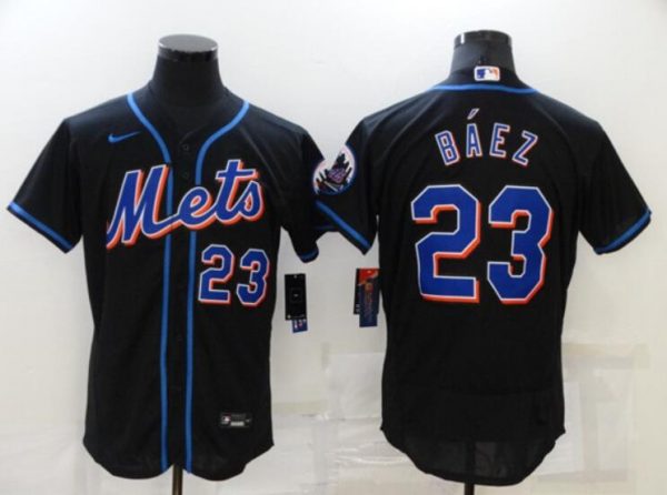 New York Mets ACTIVE PLAYER Custom Black MLB Stitched Jersey