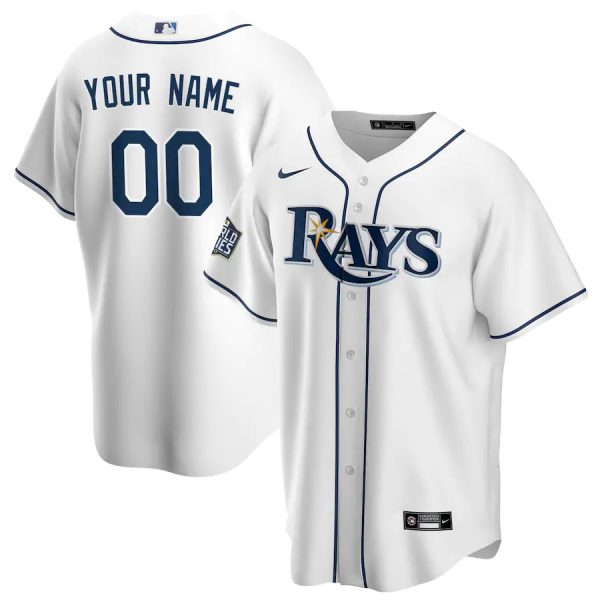 Tampa Bay Rays Customized White 2020 World Series Bound Custom Stitched MLB Jersey