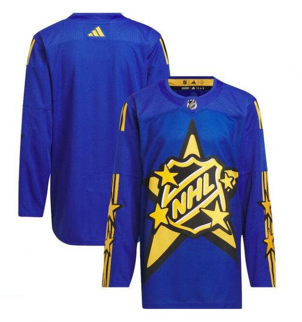 Men All-Star Game 2024 Blue adidas x drew house Primegreen Stitched Hockey Jersey