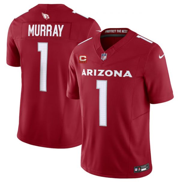 Men Arizona Cardinals #1 Kyler Murray Red 2023 F.U.S.E. With 4-Star C Patch Vapor Untouchable F.U.S.E. Limited Stitched Football Jersey