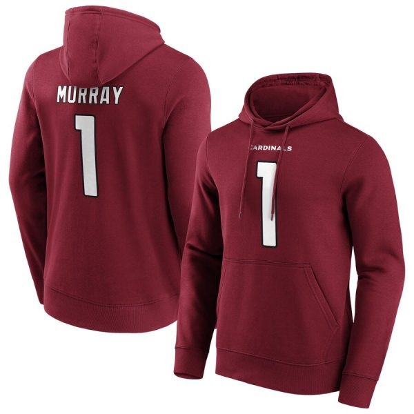 Men Arizona Cardinals #1 Kyler Murray Red Hoodie