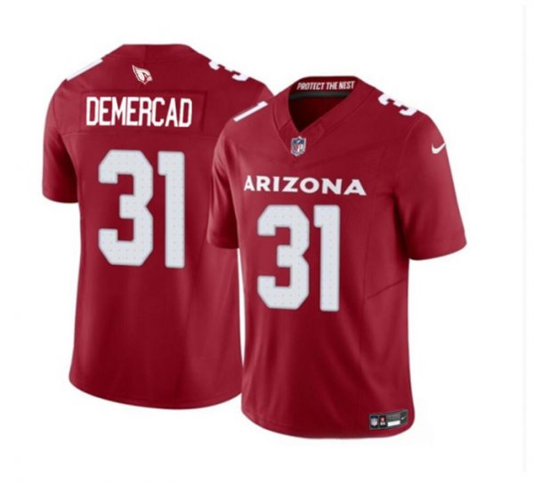 Men Arizona Cardinals #31 Emari Demercado Red 2023 F.U.S.E. Vapor Untouchable Limited Stitched Football Jersey