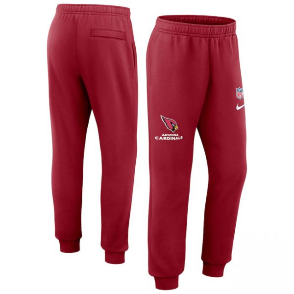 Men Arizona Cardinals Red Chop Block Fleece Sweatpants 001