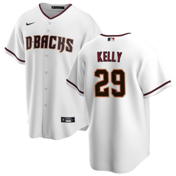Men Arizona Diamondbacks #29 Merrill Kelly White Cool Base Stitched Baseball Jersey