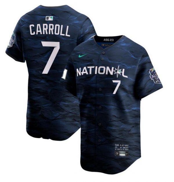 Men Arizona Diamondbacks #7 Corbin Carroll 2023 All-star Royal Stitched Baseball Jersey