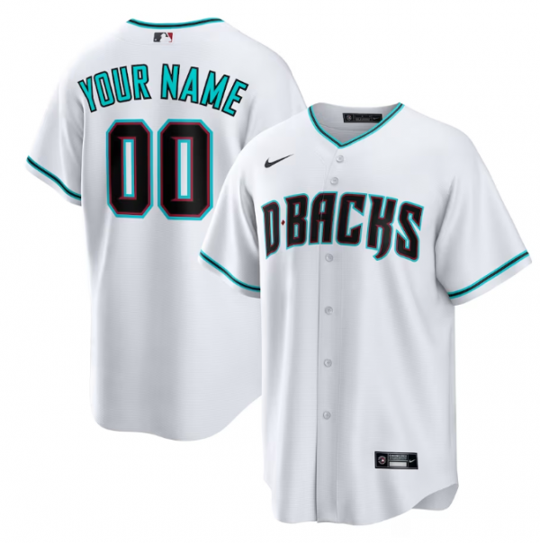 Arizona Diamondbacks ACTIVE PLAYER Custom White Cool Base Stitched Baseball Jersey