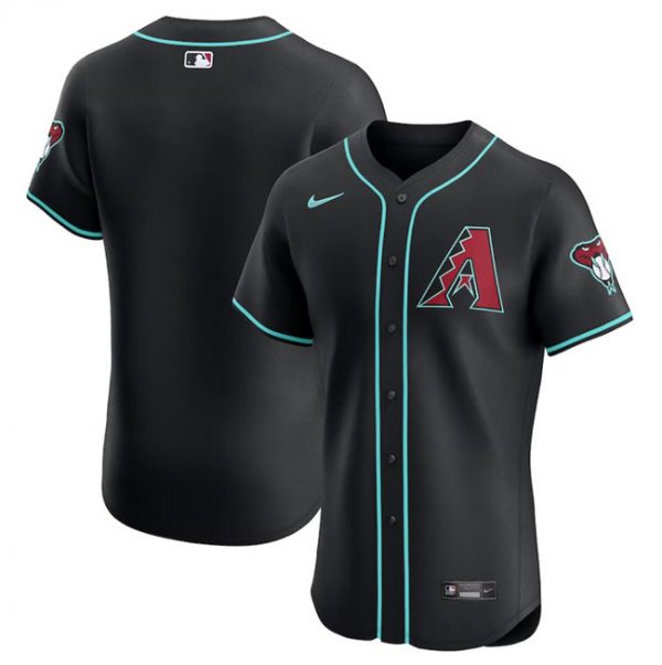 Men Arizona Diamondbacks Blank Black Flex Base Stitched Jersey