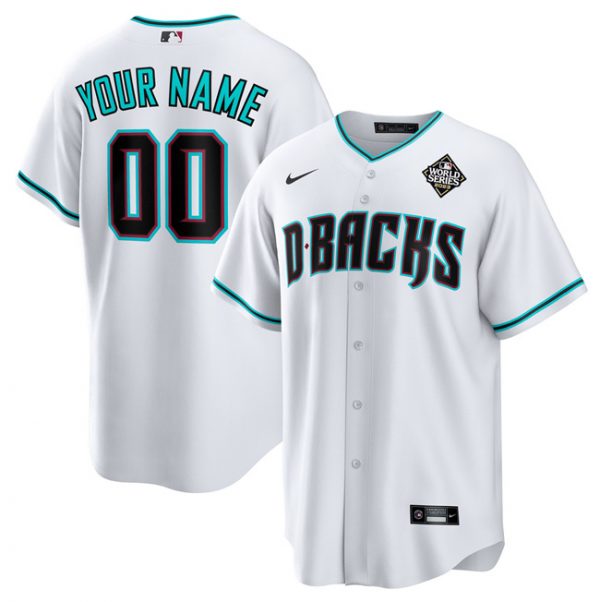 Arizona Diamondbacks Customized White 2023 World Series Cool Base Stitched Baseball Jersey