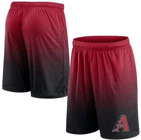 Men Arizona Diamondbacks Red/Black Ombre Shorts