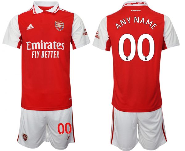 Arsenal F.C Custom 2023 Red Home Soccer Jersey Suit