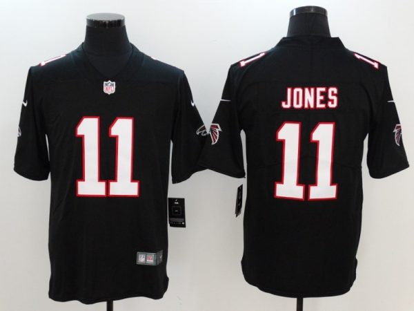 Men Atlanta Falcons #11 Julio Jones Red 2020 Team Big Logo Limited Stitched Jersey