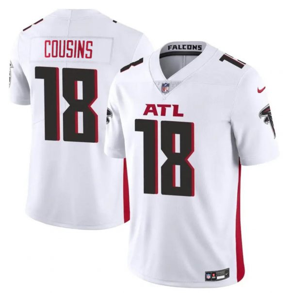 Men Atlanta Falcons #18 Kirk Cousins White Vapor Untouchable Limited Stitched Football Jersey