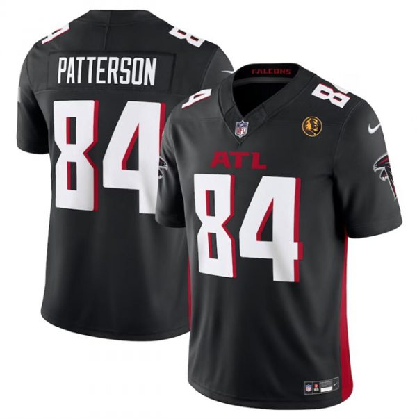 Men Atlanta Falcons #84 Cordarrelle Patterson Black 2023 F.U.S.E. With John Madden Patch Vapor Limited Stitched Football Jersey