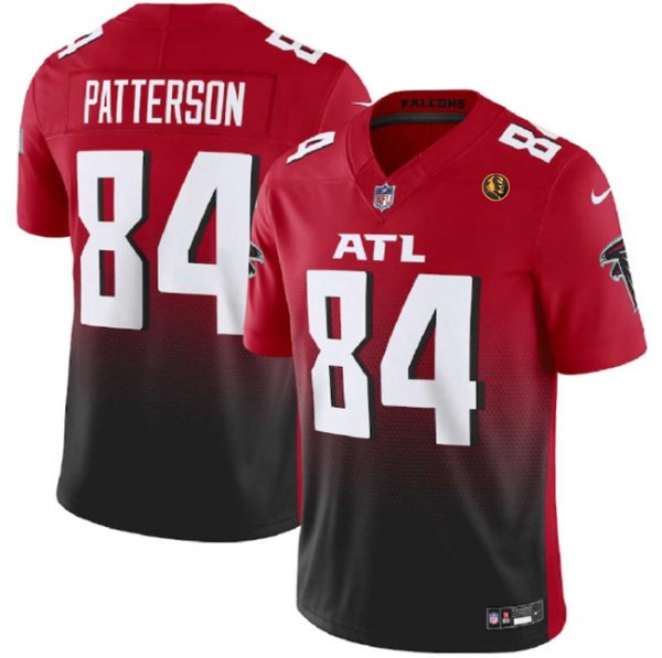 Men Atlanta Falcons #84 Cordarrelle Patterson Red/Black 2023 F.U.S.E. With John Madden Patch Vapor Limited Stitched Football Jersey