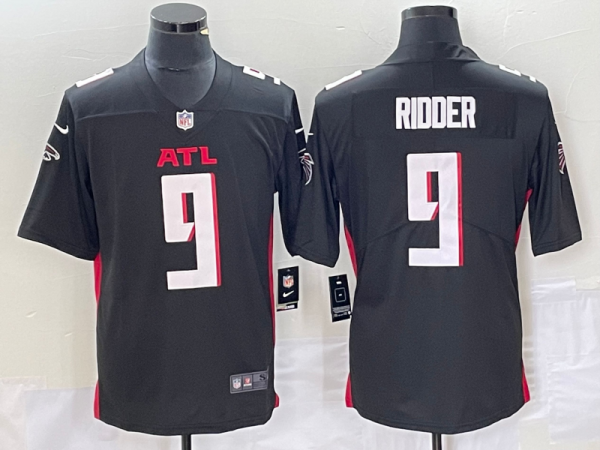 Men Atlanta Falcons #9 Desmond Ridder New Black Vapor Untouchable Limited Stitched Jersey
