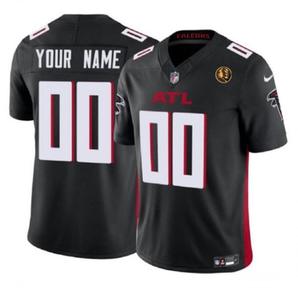 Atlanta Falcons Active Player Custom Black 2023 F.U.S.E with John Madden Patch Vapor Limited Stitched Football Jersey