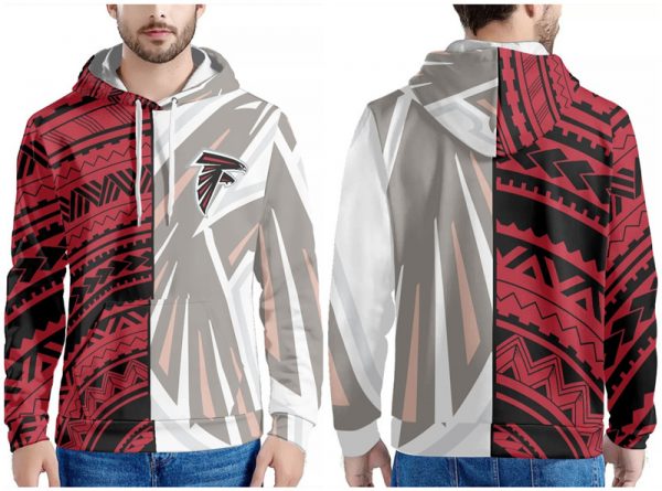 Men Atlanta Falcons Red/White Pullover Hoodie