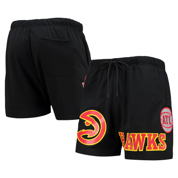 Men Atlanta Hawks Black Chenille Shorts