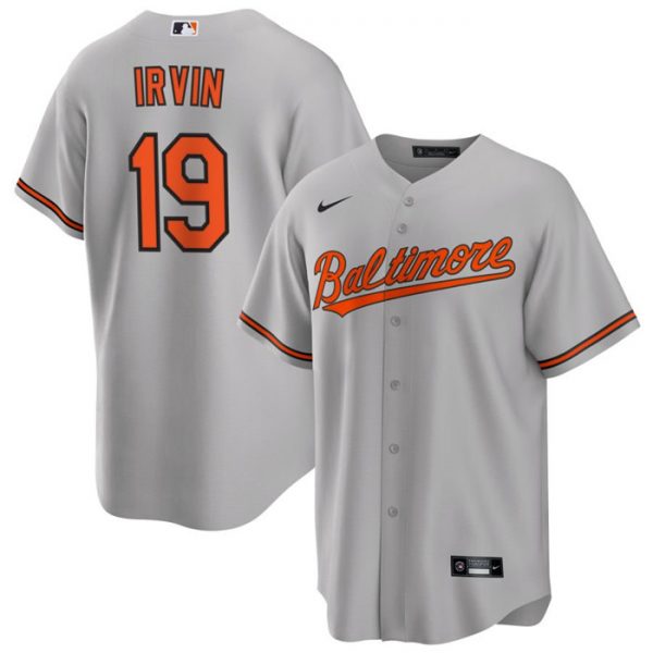 Men Baltimore Orioles #19 Cole Irvin Grey Cool Base Stitched Jersey