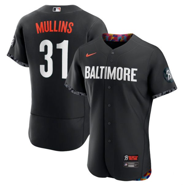 Men Baltimore Orioles Baltimore Orioles #31 Cedric Mullins Black 2023 City Connect Flex Base Stitched Baseball Jersey