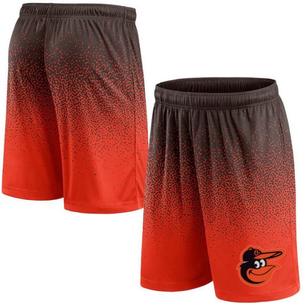 Men Baltimore Orioles Black/Oraange Ombre Shorts
