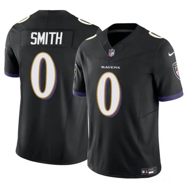 Men Baltimore Ravens #0 Roquan Smith Black 2023 F.U.S.E. Vapor Limited Football Jersey