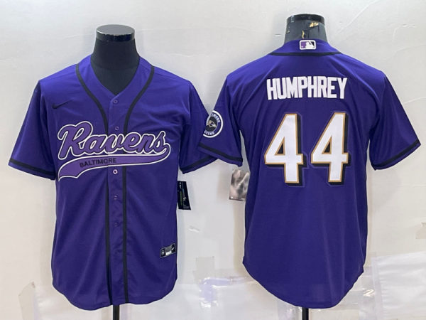 Men Baltimore Ravens #44 Marlon Humphrey Purple Vapor Untouchable Limited Stitched Jersey