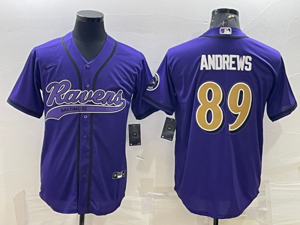 Men Baltimore Ravens #89 Mark Andrews Purple Color Rush Limited Jersey