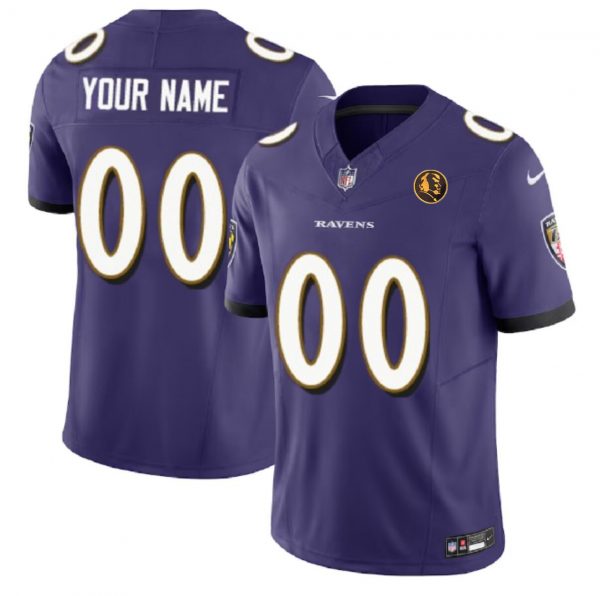 Baltimore Ravens Active Player Custom Purple 2023 F.U.S.E. With John Madden Patch Vapor Limited Football Jersey
