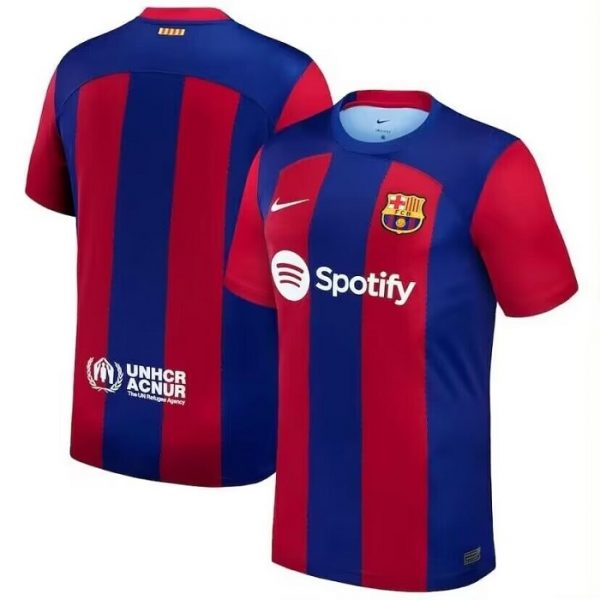 Men Barcelona Blank 2023/24 Home Soccer Jersey